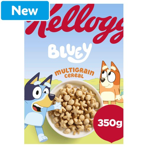 Kellogg's Bluey Multigrain Shapes Breakfast Cereal 350g