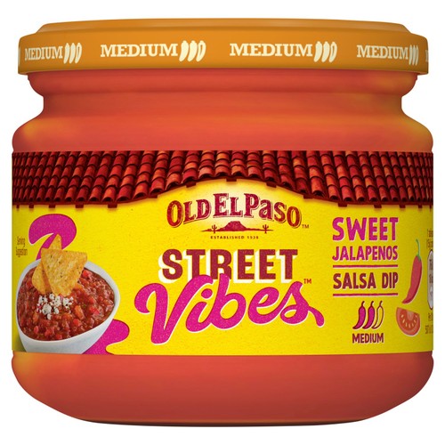 Old El Paso Salsa Dip Street Vibes Sweet Jalapeno 335g