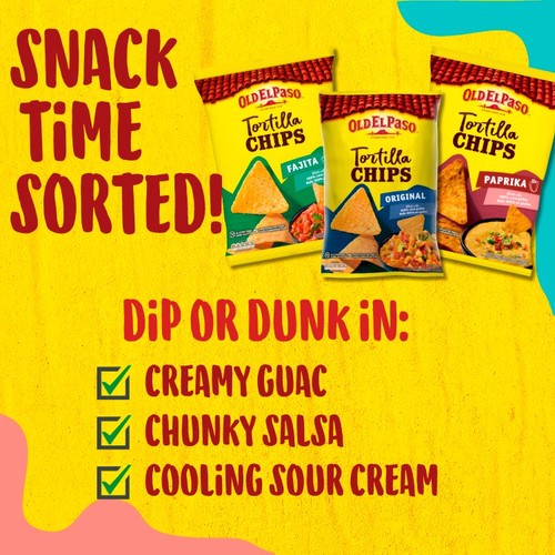 Old El Paso Paprika Tortilla Chips 185g thumbnail 2