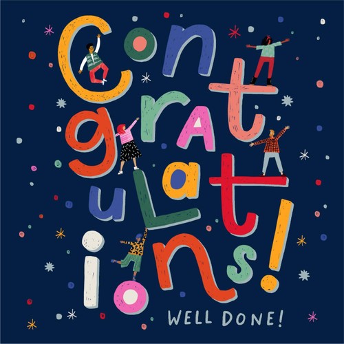 Congratulations Lettering Card thumbnail 2