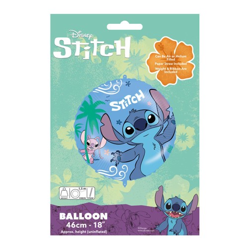 Procos Disney Stitch & Angel Round Foil Balloon