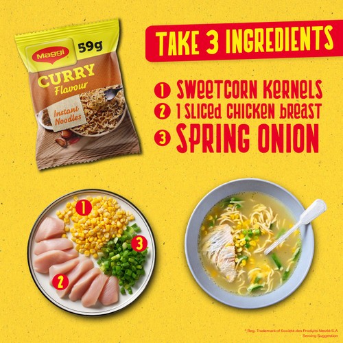 Maggi Min Instant Noodles Curry Flavour thumbnail 2