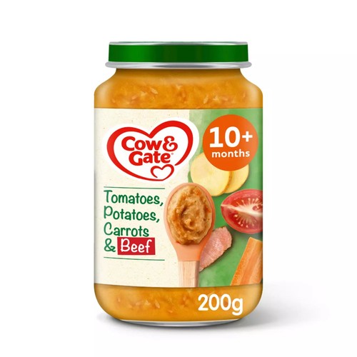 Cow & Gate Carrot Beef Tomato & Potato Baby Food Meal Jar 8+ Months