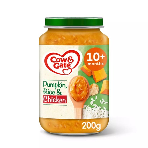 Cow & Gate Pumpkin Chicken & Rice Baby Food Meal Jar 8+ Months