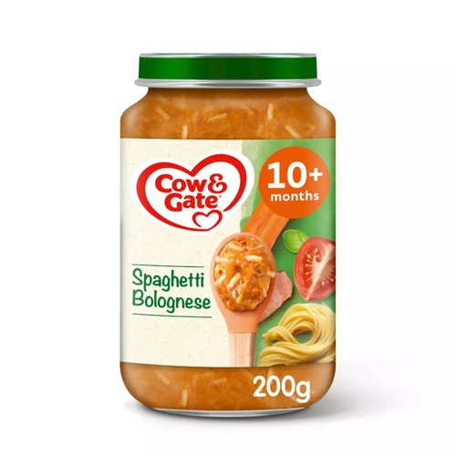 Cow & Gate Spaghetti Bolognese Baby Food Meal Jar 8+ Months