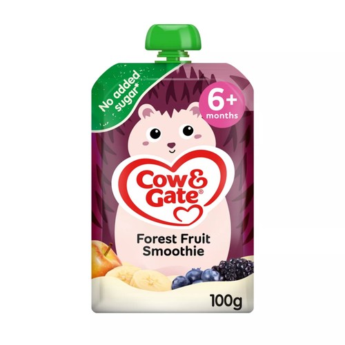 Cow & Gate Fruit Pouch Forest Fruit Smoothie Baby Food Snack 4+ Months