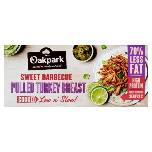 Oakpark Sweet Barbecue Pulled Turkey Breast 400g thumbnail 2