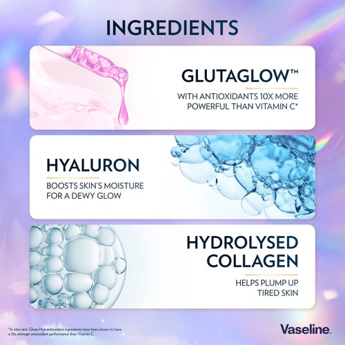 Vaseline Gluta Hya Overnight Radiance Lotion 200ml thumbnail 5