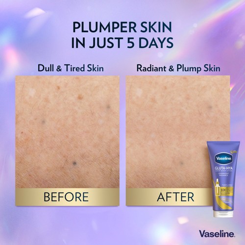 Vaseline Gluta Hya Overnight Radiance Lotion 200ml thumbnail 7