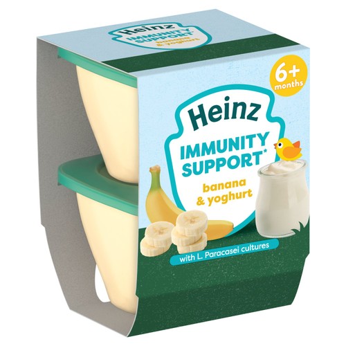 Heinz Banana & Yoghurt Immunity Support 6+ Months 2 x 100g