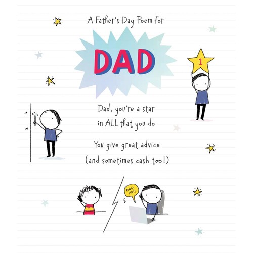 Father's Day Card Dad Poem