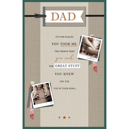 Dad Photographic Father's Day Card