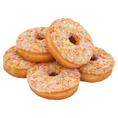 Morrisons Birthday Cake Iced Ring Doughnuts  thumbnail 2