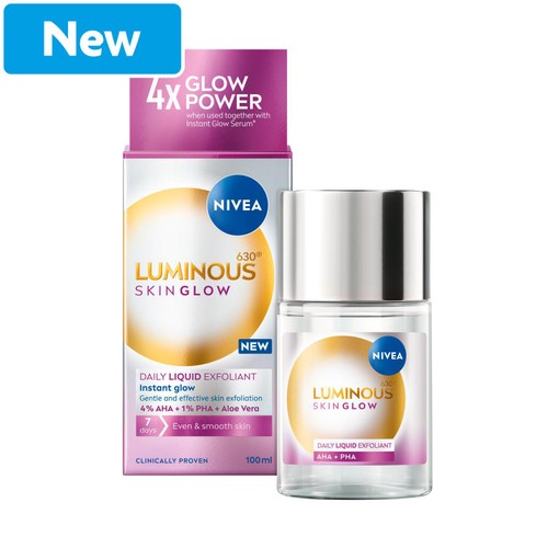 NIVEA Luminous 630 Instant Skin Glow Daily Liquid Exfoliant 100ml