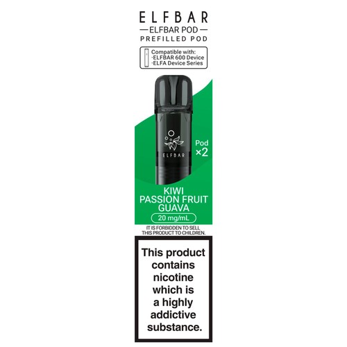 Elfbar 600 Pod X2 Kiwi Passion Fruit Guava