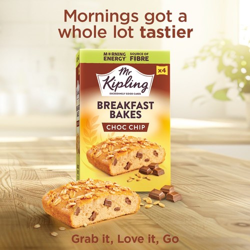 Mr Kipling Choc Chip Breakfast Bakes 4 Pack thumbnail 3