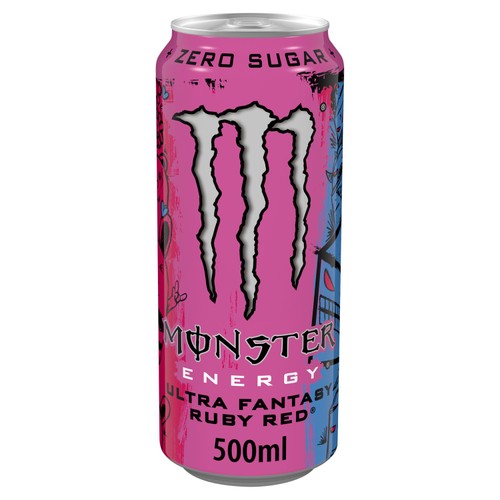 Monster Energy Drink Ultra Fantasy Ruby Red Zero Sugar 500ml