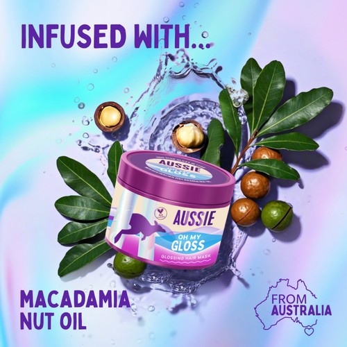 Aussie Oh My Gloss Glossing Hair Mask 500ml thumbnail 2