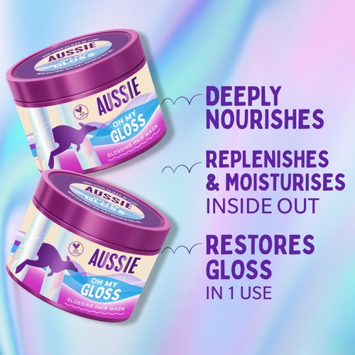 Aussie Oh My Gloss Glossing Hair Mask 500ml thumbnail 3