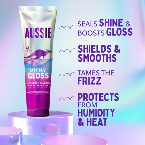 Aussie Oh My Gloss Leave-In Serum 160ml thumbnail 5