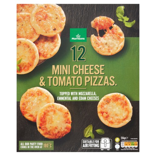 Morrisons 12 Cheese And Tomato Mini Deep Dish Pizzas