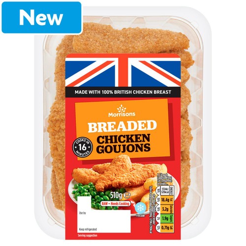 Morrisons British Breaded Chicken Goujons 510g
