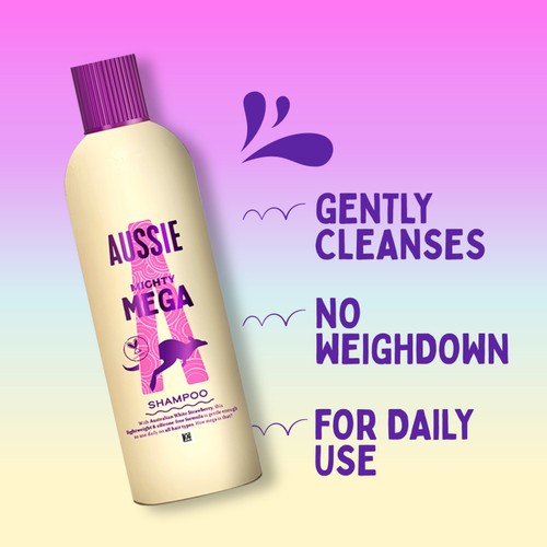 Aussie Mighty Mega Shampoo 400ml thumbnail 4