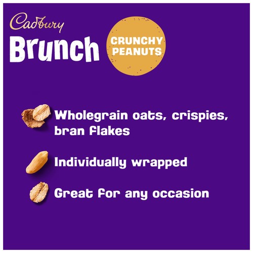 Cadbury Brunch Peanut Cereal Bars 4x28g thumbnail 2