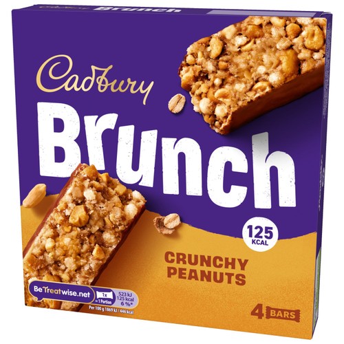 Cadbury Brunch Peanut Cereal Bars 4x28g thumbnail 3