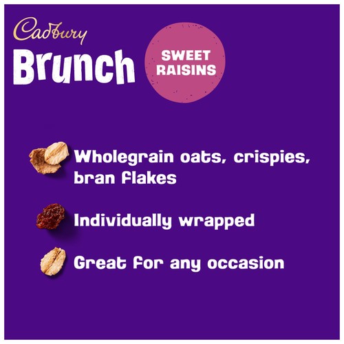Cadbury Brunch Raisin Cereal Bars 4x28g thumbnail 2