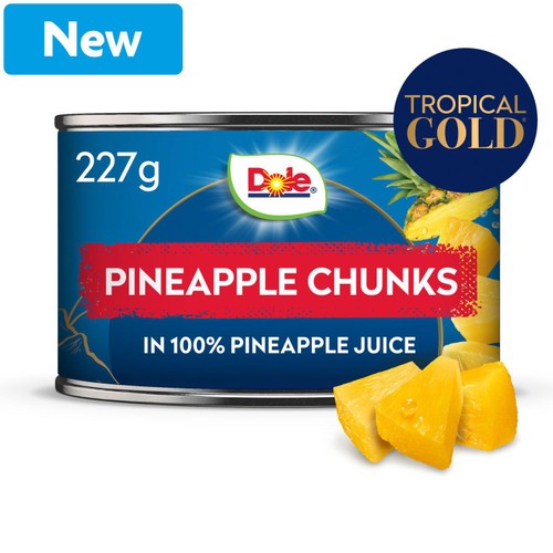 Dole Pineapple chunks in juice cans