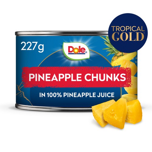 Dole Gold Pineapple Chunks In Juice 227g thumbnail 2