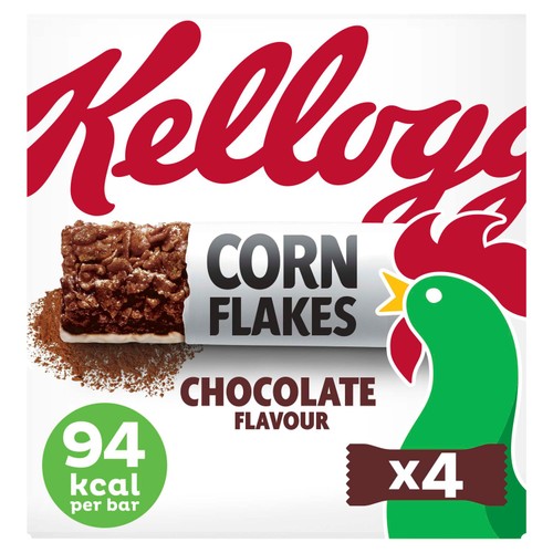 Kellogg's Corn Flakes Chocolate Cereal Milk Snack Bars 4x24g