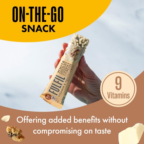 Fulfil White Choc Cookies & Cream Vitamin & Protein Bar 55g thumbnail 2