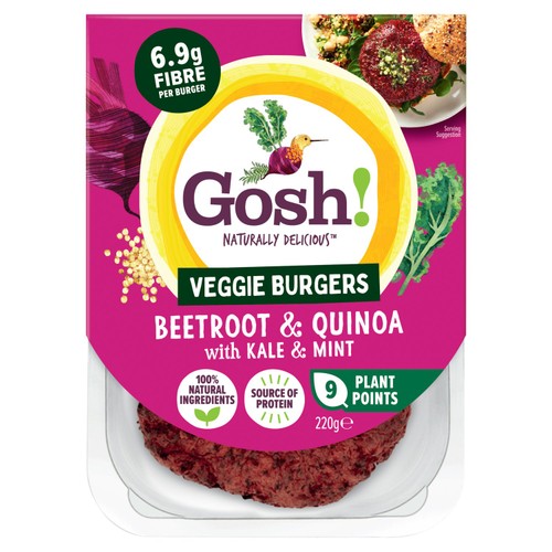 Gosh! Beetroot Burgers With A Hint Of Mint 