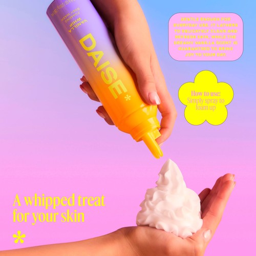 Daise Foaming Body Wash Vanilla 265ml thumbnail 3