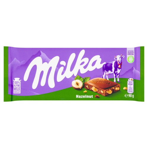 Milka Hazelnut Chocolate 90g thumbnail 2
