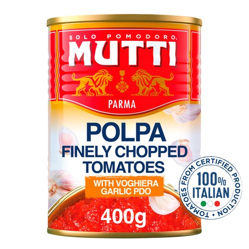 Mutti Polpa Finely Chopped Italian Tomatoes & Garlic