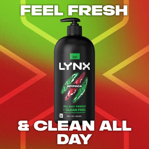 Lynx Pump Shower Gel Africa 900ml thumbnail 2
