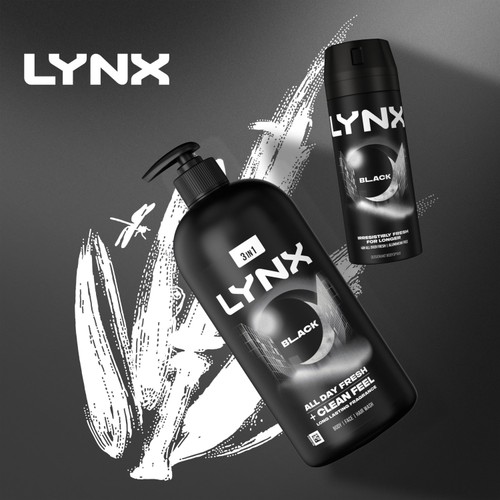 Lynx Pump Shower Gel Black 900ml thumbnail 5