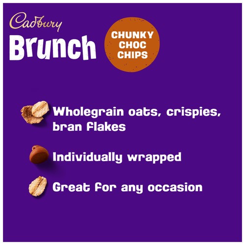 Cadbury Brunch Chocolate Chip Cereal Bars 10x28g thumbnail 3