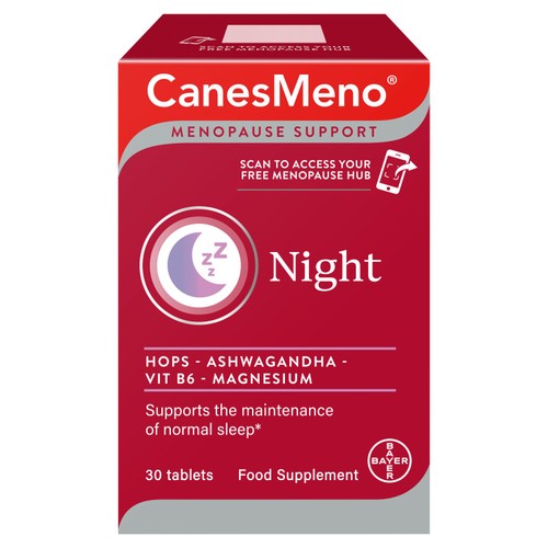 CanesMeno Menopause Support Night Food Supplement 30 Tablets thumbnail 2