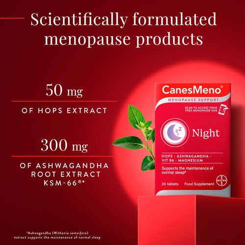 CanesMeno Menopause Support Night Food Supplement 30 Tablets thumbnail 6