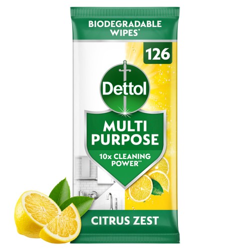 Dettol Anti-Bac Surface Wipes Citrus 126 Pack