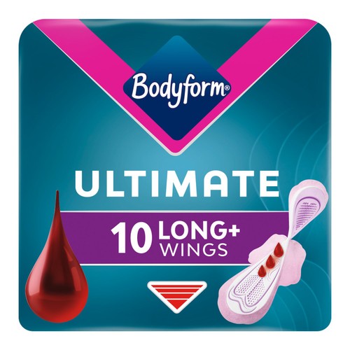 Bodyform Ultimate Ultra Long Sanitary Towels Wings 10 Pack