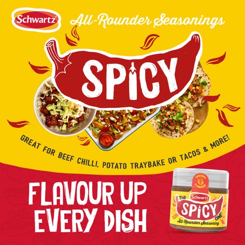 Schwartz All Rounder Spicy Seasoning 100g thumbnail 4