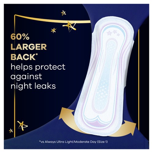 Always Ultra Night Size 4 Secure XL Pads thumbnail 3