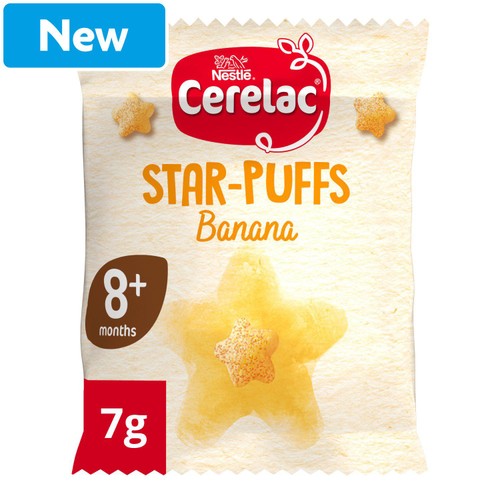 Cerelac Banana Star-Puffs 7g 8+ Months