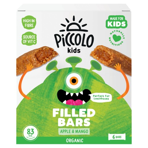 Piccolo Kids Organic Apple And Mango Filled Multigrain Bars 6 Pack thumbnail 3
