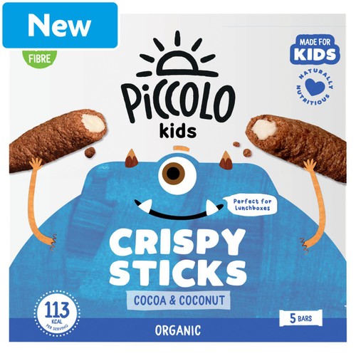 Piccolo Kids Organic Cocoa & Coconut Crispy Sticks 5x25g